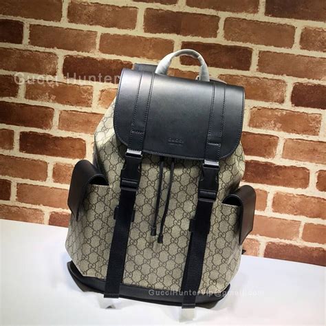 gucci gg supreme canvas backpack replica|black gucci backpack for men.